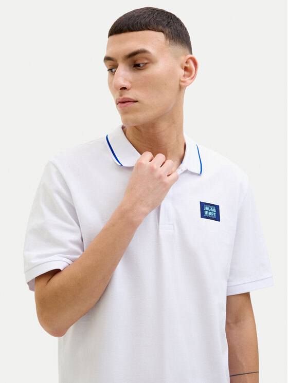 Jack & Jones Jack & Jones Поло Hudson 12269238 Білий Regular Fit