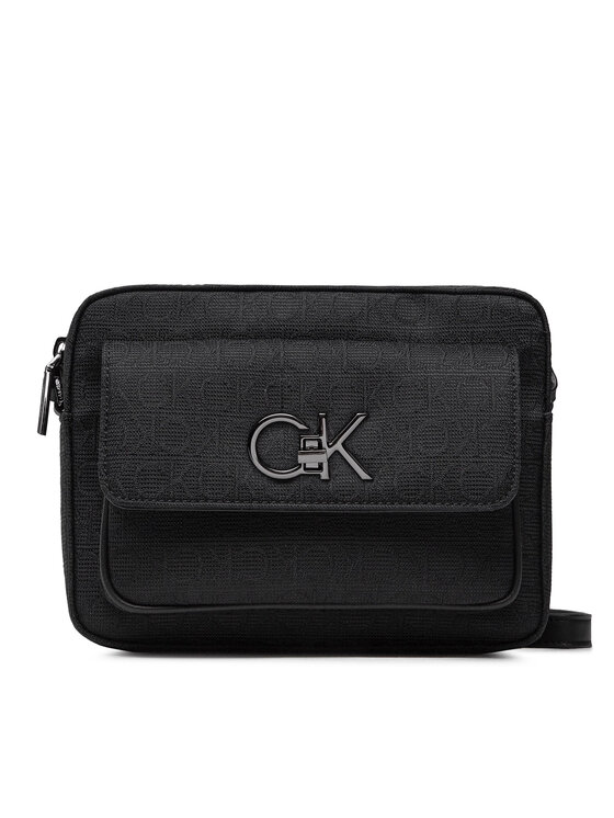 Calvin Klein Kabelka Calvin Klein Re-Lock Camera Bag W/Flap Jcq K60K609685 Černá