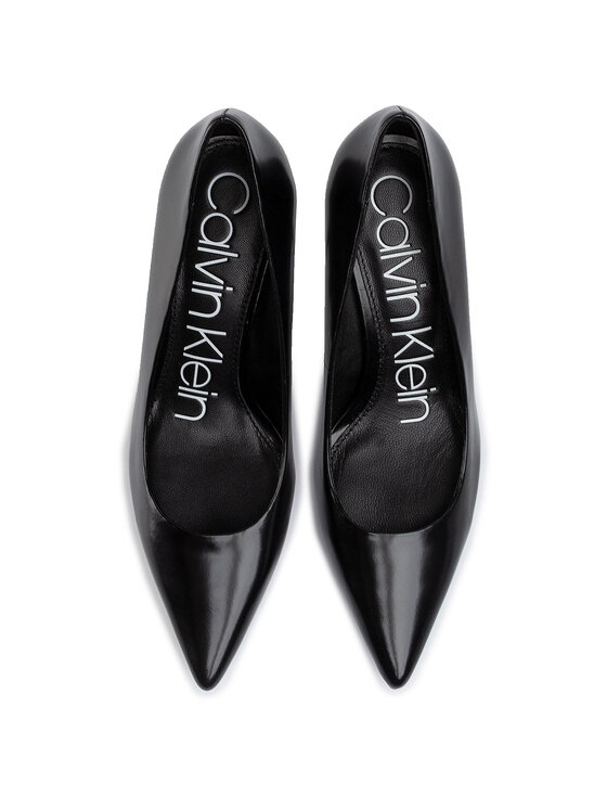 Calvin Klein Pantofi cu toc subțire Calvin Klein Ariah B4E1628 Negru