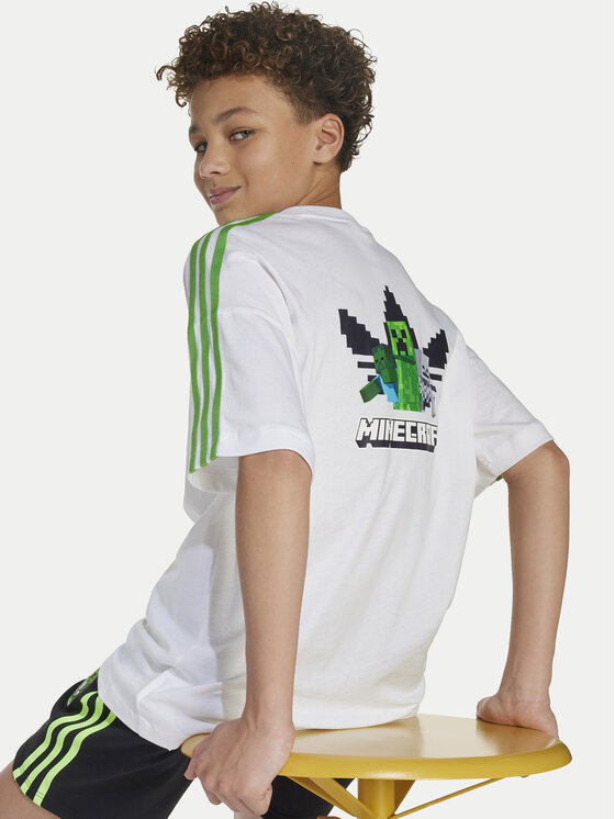 adidas adidas Футболка Minecraft JW7750 Білий Loose Fit