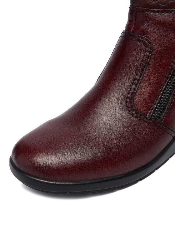 Rieker Botine Rieker CEO-L4861-35 Vișiniu