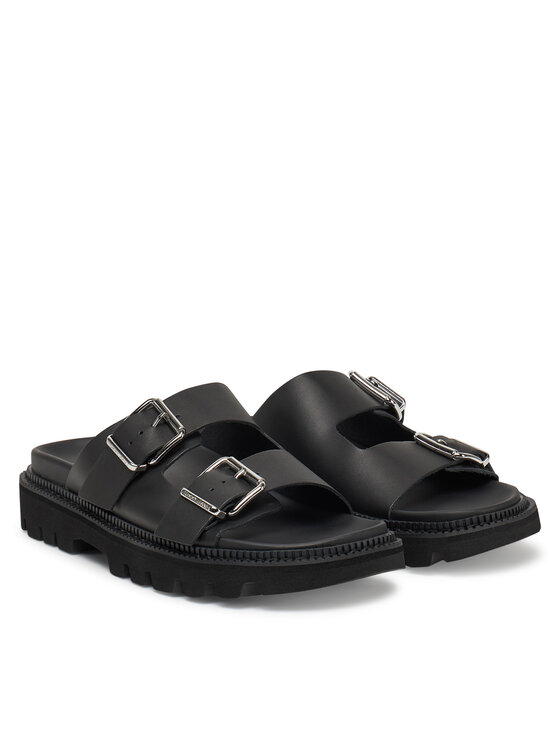 Tommy Jeans Klapki Tommy Jeans Double Strap Sandal EN0EN02753 Czarny