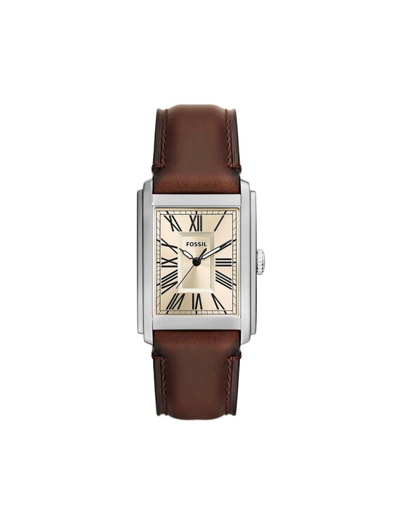 Fossil Ročna ura Fossil Carraway FS6012 Rjava