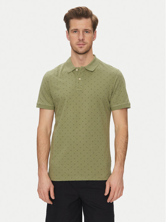 Blend Blend Polo marškinėliai 20718261 Žalia Regular Fit