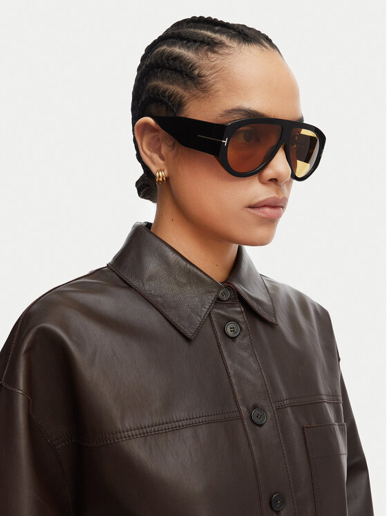 Tom Ford Sluneční brýle Tom Ford Bronson FT1044 Černá