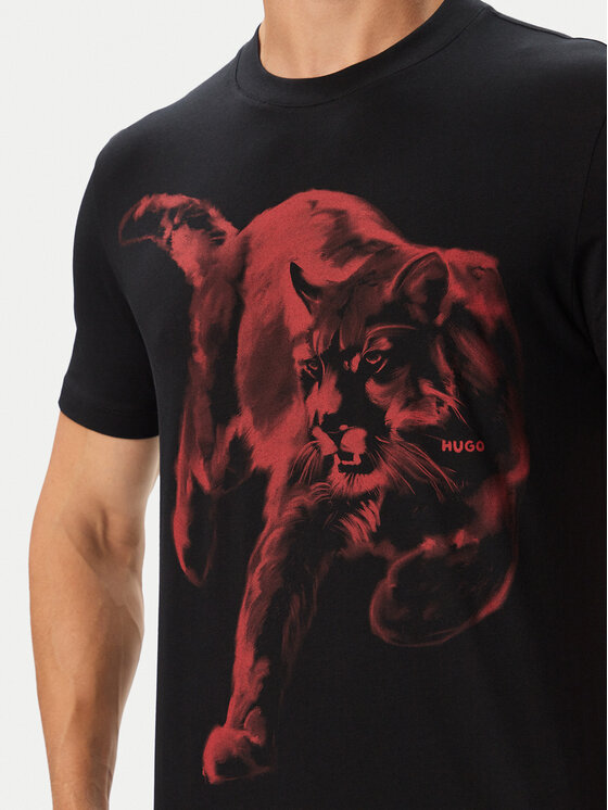 HUGO HUGO Camiseta Daffilo 50568689 Negro Regular Fit