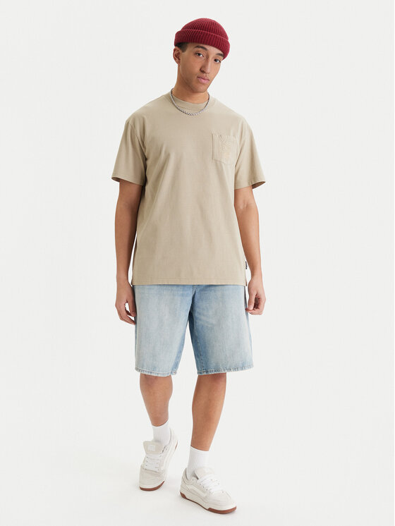 Quiksilver Quiksilver Camiseta Oxni EQYKT04413 Beis Comfort Fit