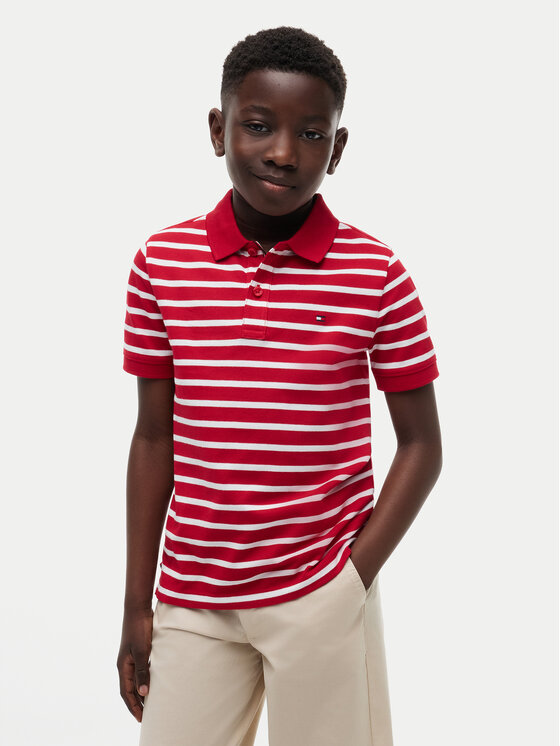 Tommy Hilfiger Tommy Hilfiger Polo Flag KB0KB09103 Rojo Regular Fit
