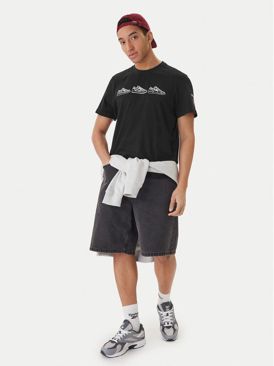 Reebok Reebok Camiseta Harley RK25569CCM Negro Regular Fit