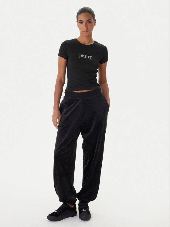 Juicy Couture Juicy Couture Camiseta Esme JCWCT225323 Negro Slim Fit