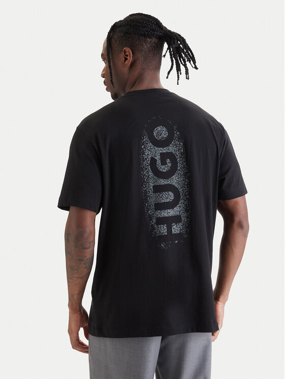 HUGO HUGO Camiseta Spray 50559731 Negro Relaxed Fit