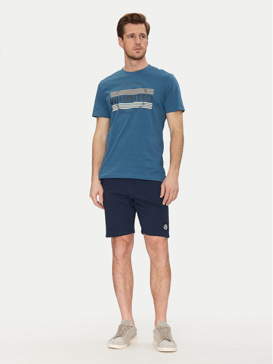 Blend Blend Camiseta 20718276 Azul Regular Fit