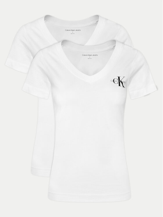 Calvin Klein Jeans Calvin Klein Jeans Conjunto de camisetas J20J223447 Blanco Regular Fit