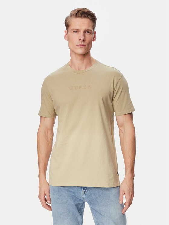 Guess Guess Футболка M6GI29 K3258 Бежевий Regular Fit