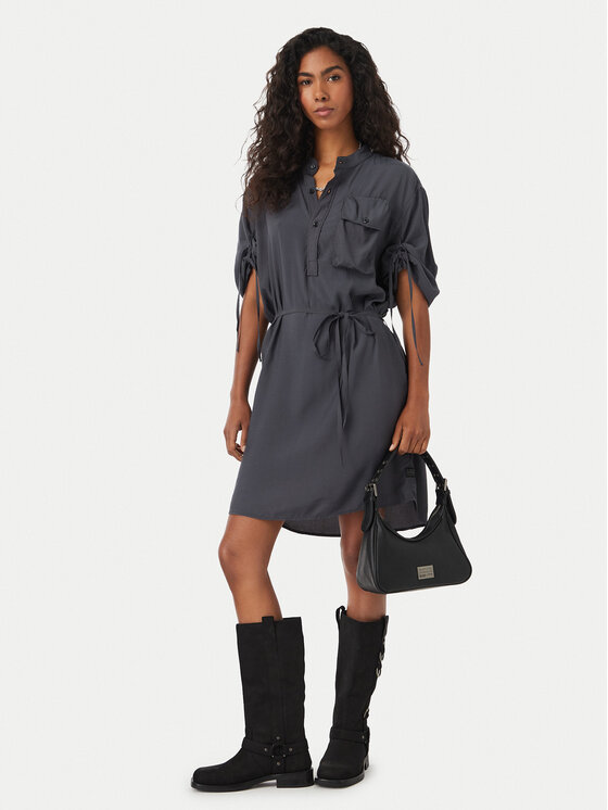 G-STAR G-Star Raw Kleid für den Alltag D29019-D724 Dunkelgrau Regular Fit