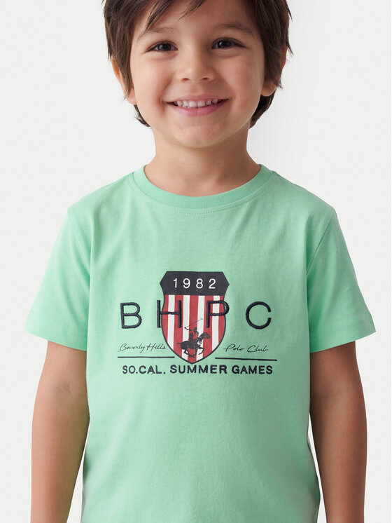 Beverly Hills Polo Club Beverly Hills Polo Club Футболка P-SS26B-TS414011 Зелений Regular Fit