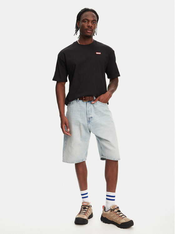 Hunter Hunter Футболка Rasputin HARM0057251 Чорний Relaxed Fit