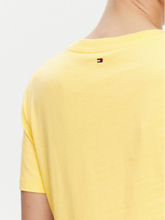 Tommy Hilfiger Tommy Hilfiger Póló WW0WW45522 Sárga Regular Fit