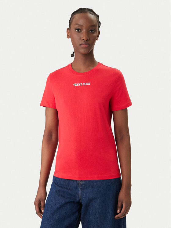 Tommy Jeans Tommy Jeans Camiseta DW0DW22277 Rojo Regular Fit