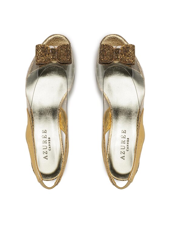 Azurée Sandały Azurée Mulane 77EC Przezroczysty