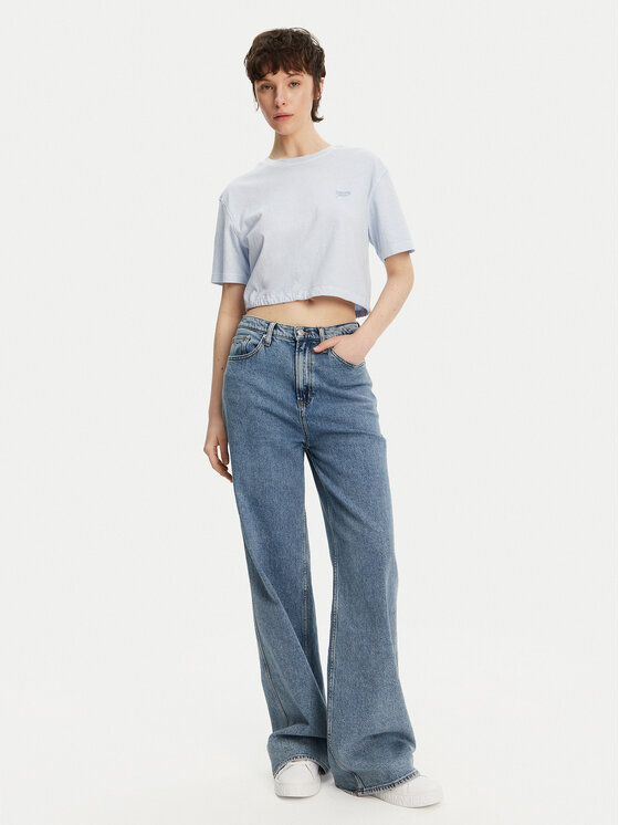 Tommy Jeans Tommy Jeans Marškinėliai DW0DW20324 Žydra Relaxed Fit