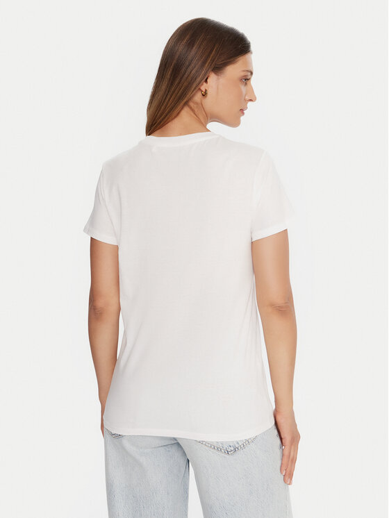 Guess Guess Camiseta W5BI32 K9RM1 Blanco Relaxed Fit