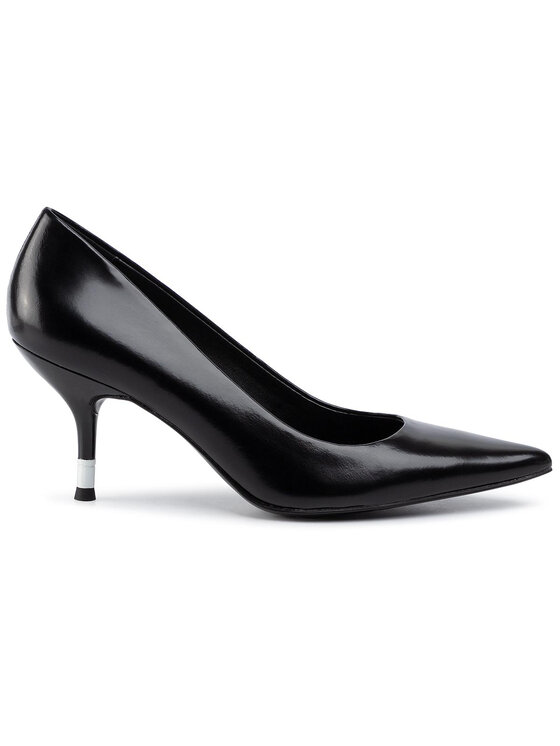 Calvin Klein Pantofi cu toc subțire Calvin Klein Ariah B4E1628 Negru