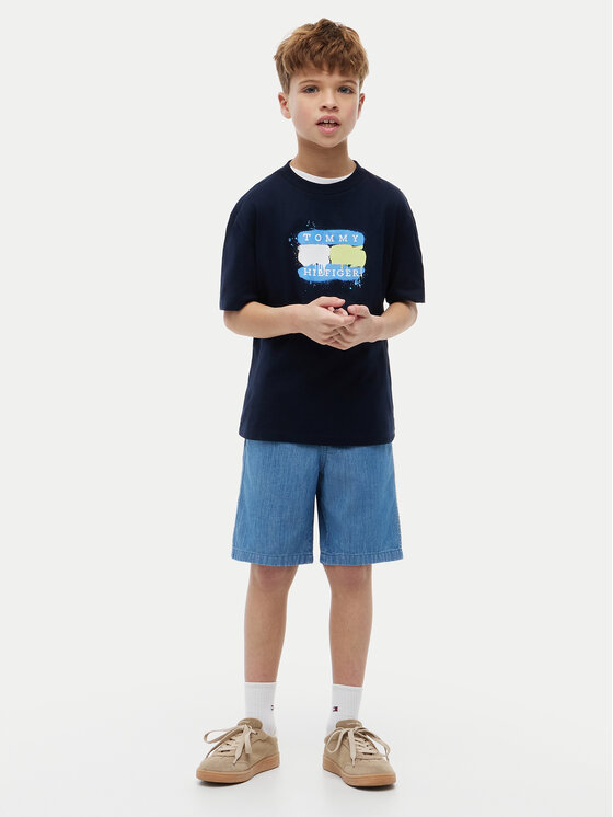 Tommy Hilfiger Tommy Hilfiger Camiseta KB0KB10546 Azul marino Regular Fit