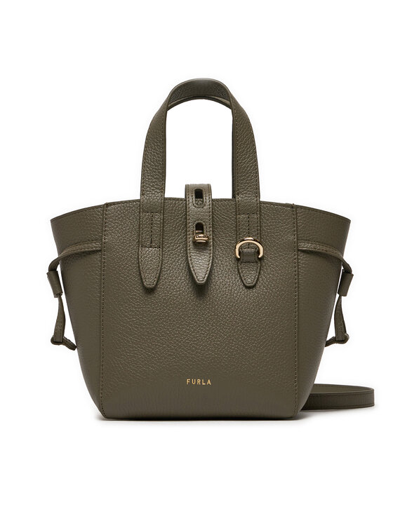 Furla Ročna torba Furla Net Mini Tote BASRFUA-HSF000-2810S-1007 Zelena