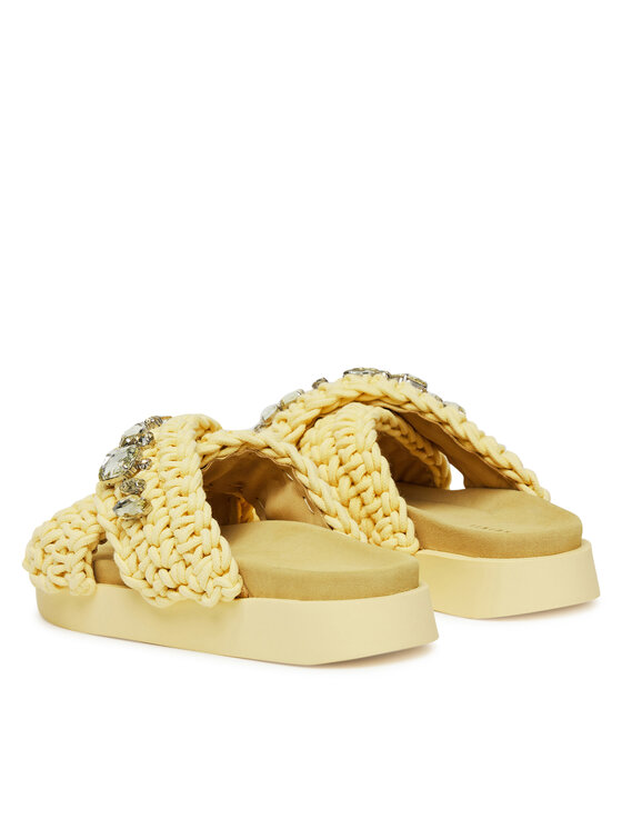 Inuikii Шльопанці Inuikii Woven Stones 70104-106 Жовтий