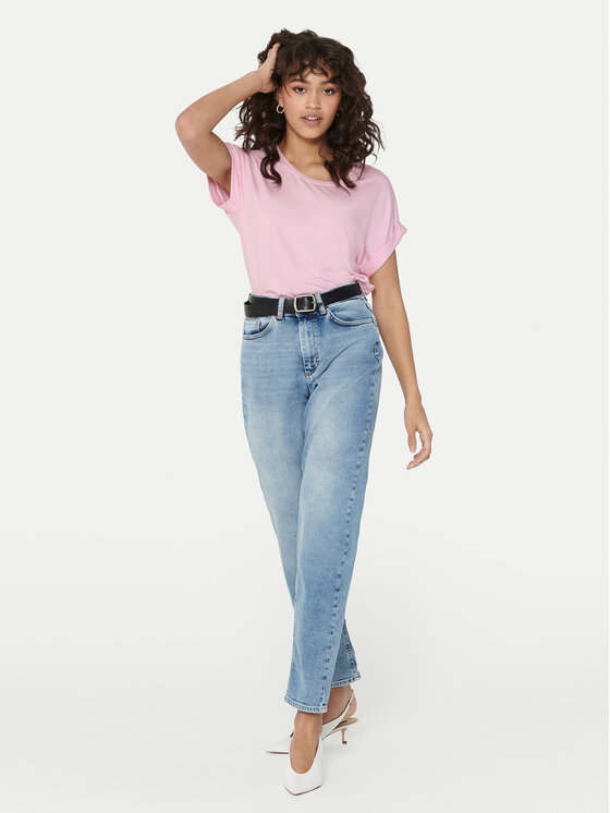 ONLY ONLY Camiseta Moster 15106662 Rosa Regular Fit