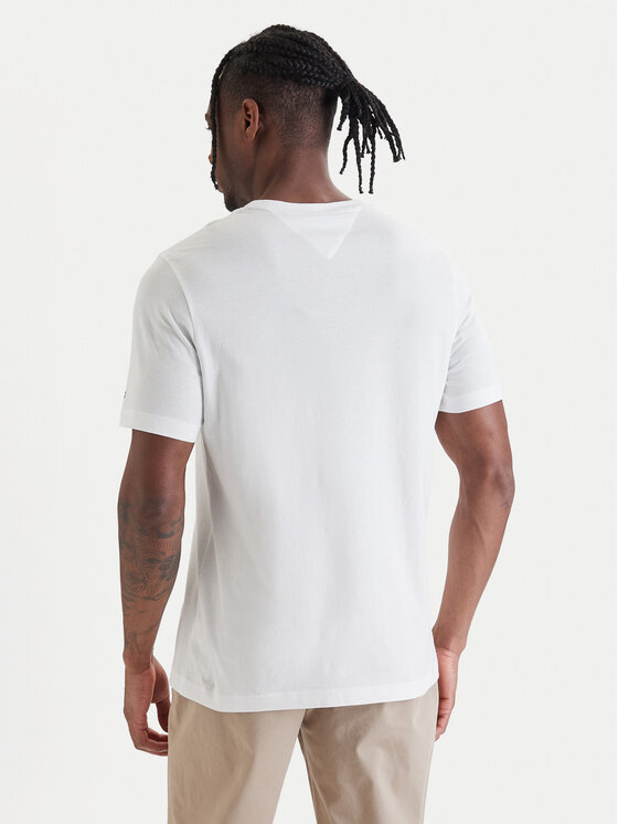 Tommy Hilfiger Tommy Hilfiger Camiseta Brand Love MW0MW42365 Blanco Regular Fit