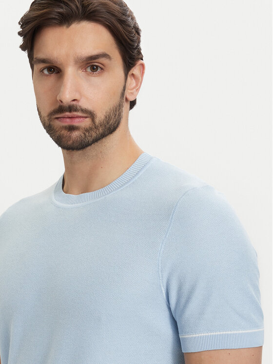 BOSS BOSS Póló H-Nalon 50560482 Világoskék Regular Fit