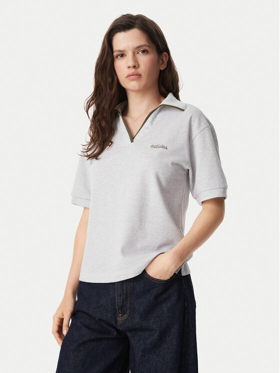 adidas adidas Polo Seasonal Essentials Colorpop Polo With Embroidered Graphic KV6855 Gris Regular Fit