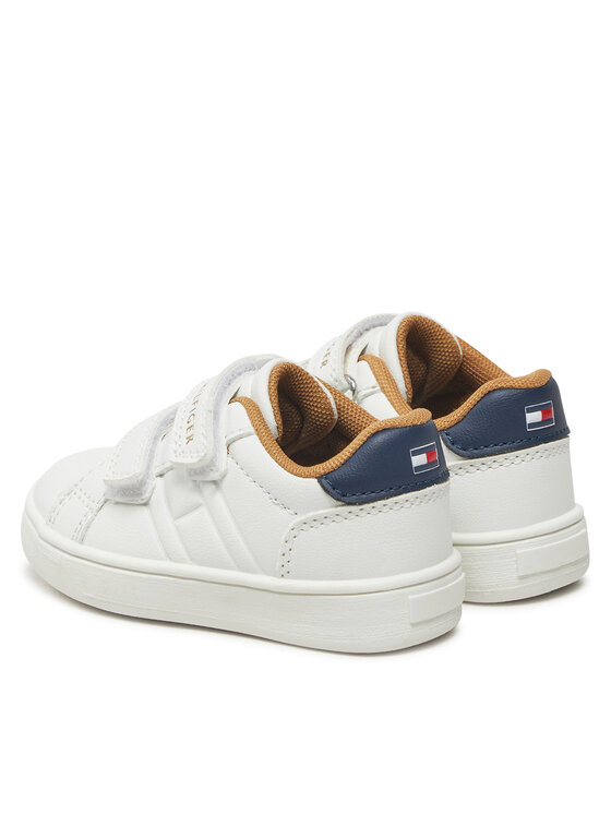 Tommy Hilfiger Tenisice Tommy Hilfiger Low Cut Velcro Sneaker T1X9-33835-1355 M Bijela