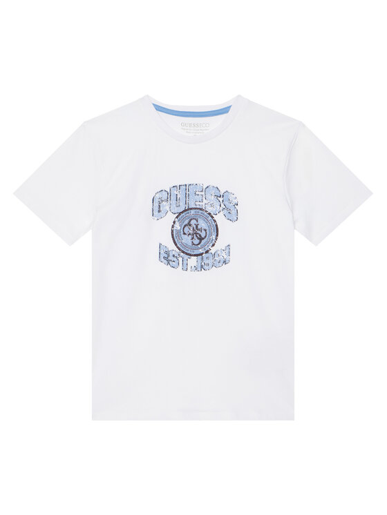 Guess Guess Camiseta L6RI13 K8HM4 Blanco Regular Fit