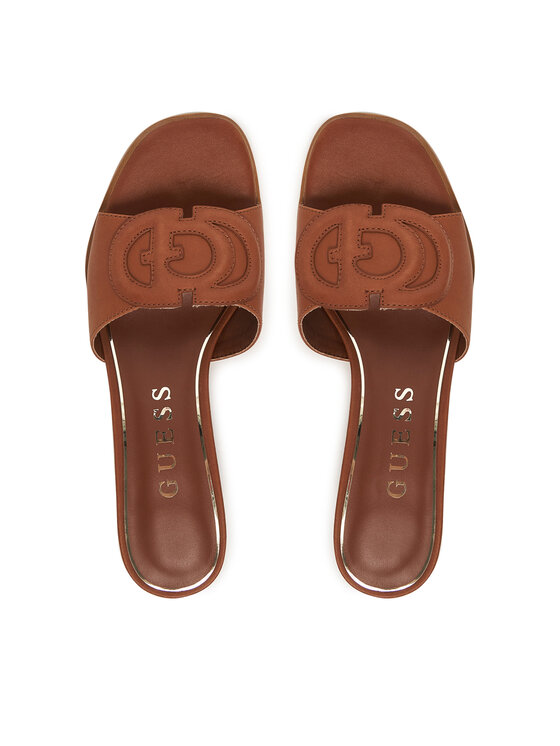 Guess Шльопанці Guess FLJCNN LEA03 Коричневий