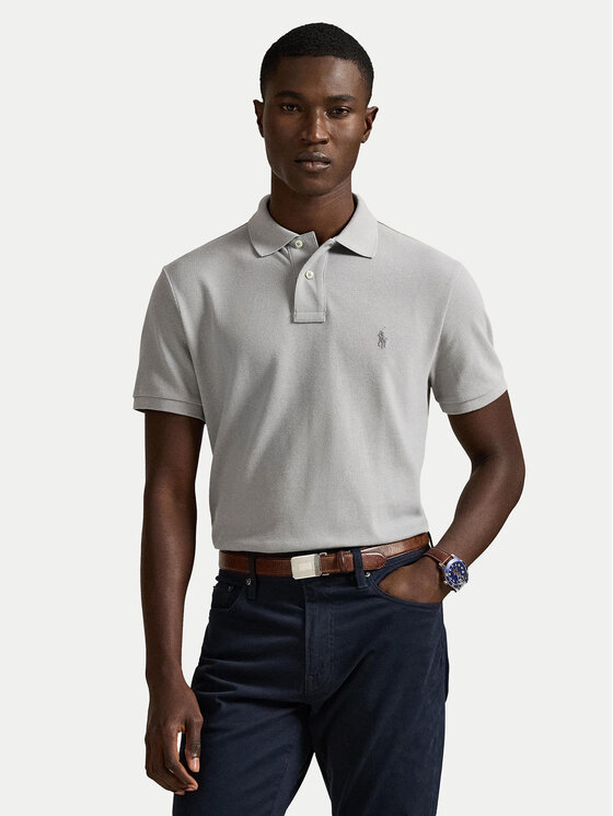 Polo Ralph Lauren Polo Ralph Lauren Polo 710680784466 Gris claro Custom Slim Fit