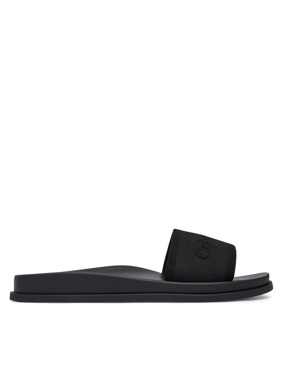 Calvin Klein Παντόφλες Calvin Klein City Sandal Mule Webbing HW0HW02887 Μαύρο