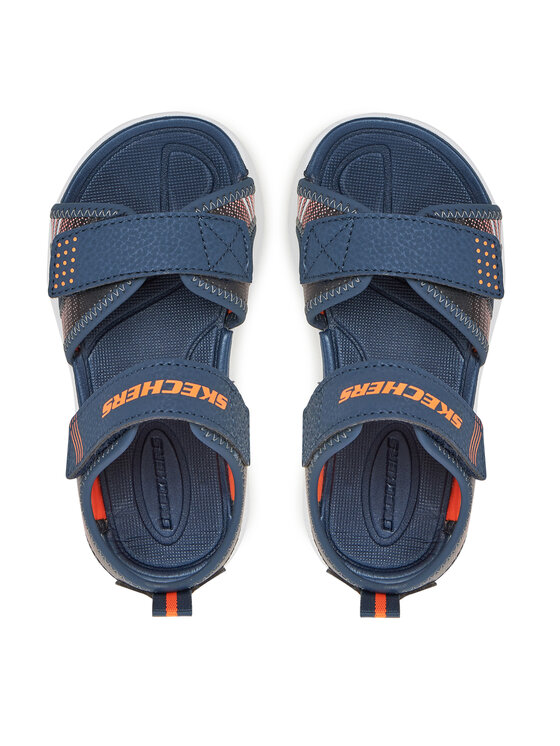 Skechers Sandály Skechers Microspec-Splash- 407034L/NVOR Tmavomodrá