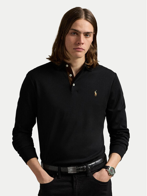 Polo Ralph Lauren Polo Ralph Lauren Pólóing 710671785002 Fekete Slim Fit