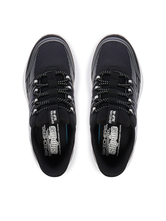 Skechers Сникърси Skechers Microspec Velocity - Grid-Shift 404220L/BKSL Черен