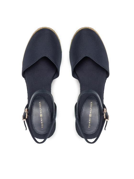Tommy Hilfiger Espadrillas Tommy Hilfiger Basic Closed Toe High Wedge FW0FW04786 Blu scuro