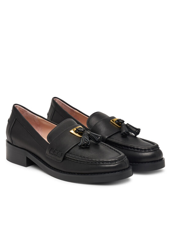 Coccinelle Loafersy Coccinelle Beat Selleria E4 QF5 16 04 01 Czarny