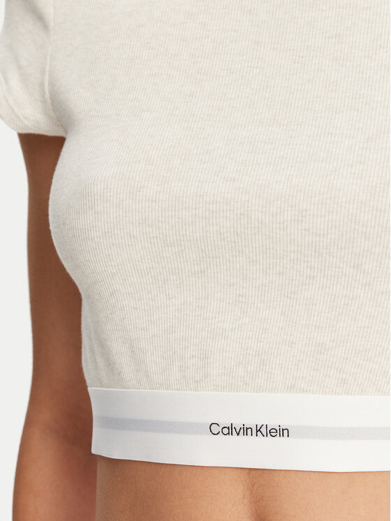 Calvin Klein Underwear Calvin Klein Underwear T-Shirt LV00QS7349 Μπεζ Slim Fit