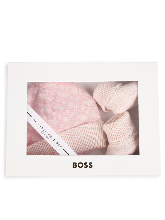 BOSS Набір шапка і шкарпетки Boss J98423 Рожевий
