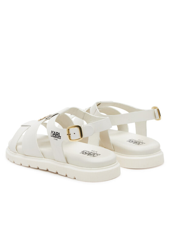 Karl Lagerfeld Kids Sandali Karl Lagerfeld Kids Z30372 S Écru