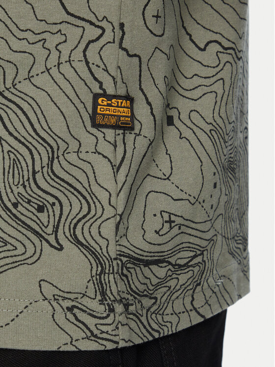 G-STAR G-Star Raw Camiseta D28903-E400 Verde oscuro Regular Fit
