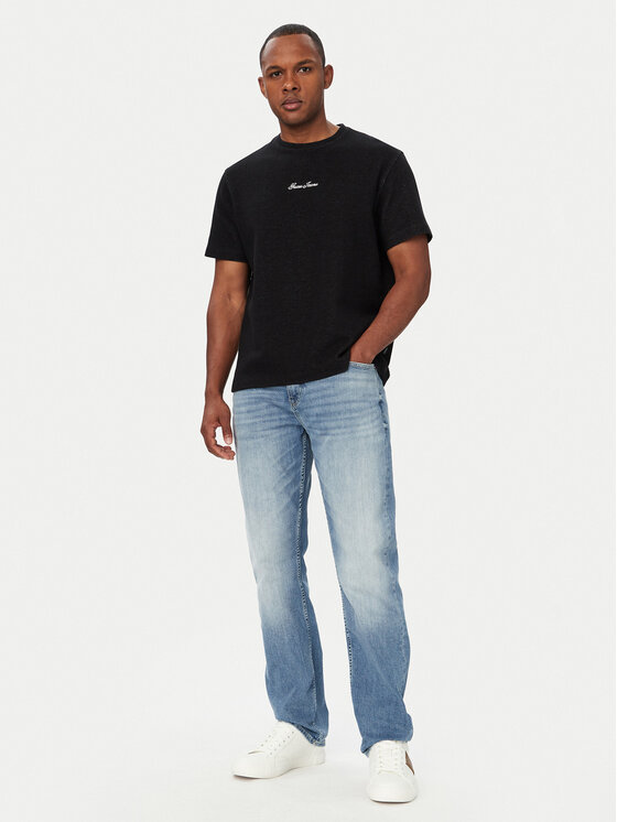 Guess Jeans Guess Jeans Camiseta M6YP09 K4177 Negro Regular Fit