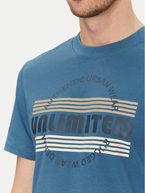Blend Blend Camiseta 20718276 Azul Regular Fit